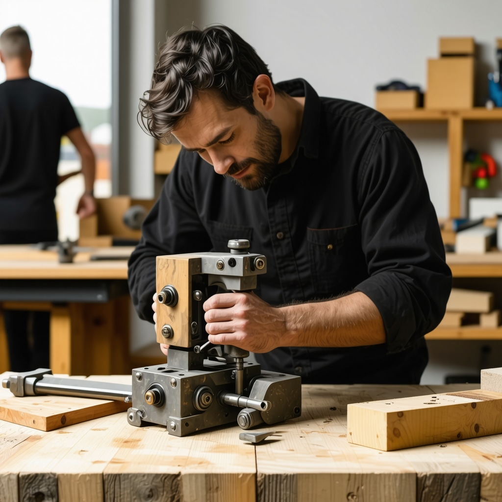 Workshop mit Holz, Metall, Glas und Präzisionswerkzeugen für Upcycling-Projekte