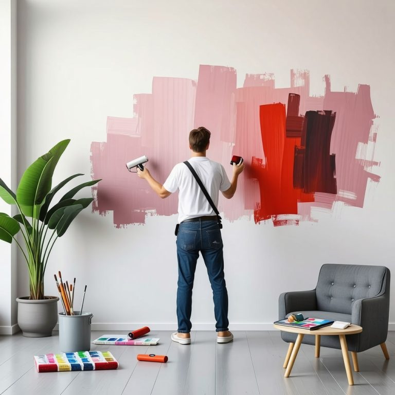 Wände streichen Techniken: Neue Farbtrends und Tricks 2024