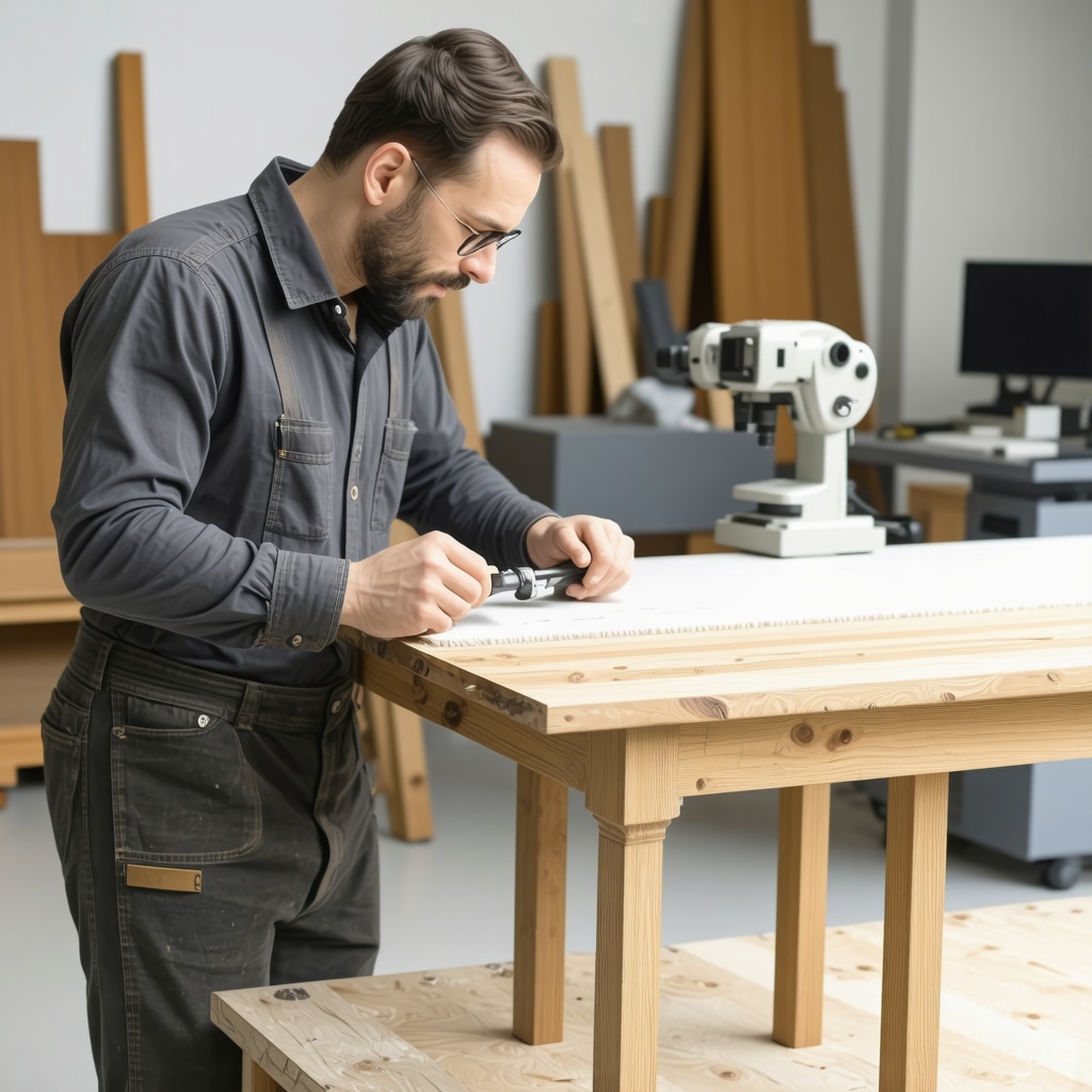 Experte restauriert antikes Möbelstück mit Mikroabrasion und digitaler 3D-Technologie