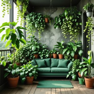 Originelle Balkon bepflanzen Ideen für kleine grüne Oasen