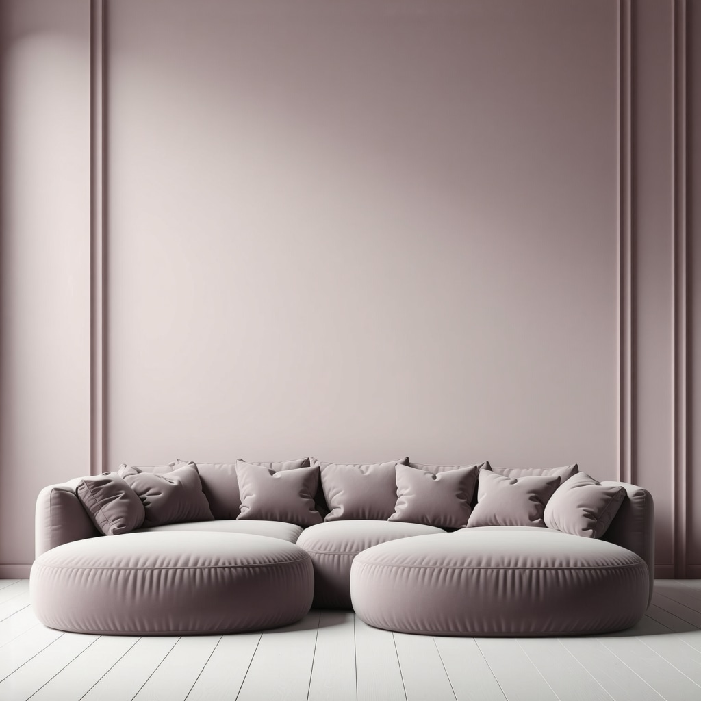 Modern room featuring a sophisticated gradient wall with matte and glossy textures and dynamic light reflections
